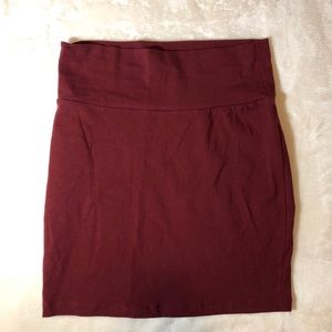 Women’s Red Body-con Skirt